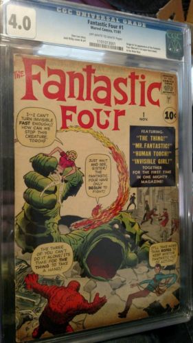 Fantastic Four 1 40 graded CGC classic Jack Kirby cover
