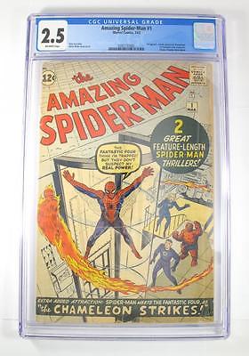 1963 Marvel The Amazing SpiderMan 1 Fantastic Four Silver Age CGC Graded 25