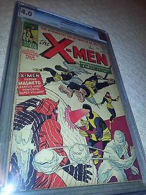 XMen 1 CGC 40 1st app of the XMen Magneto Cyclops Jean Grey Prof X