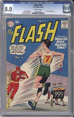 The FLASH 107 CGC VF 80  2nd PART of GRODD TRILOGY  VERY SCARCE 1959 