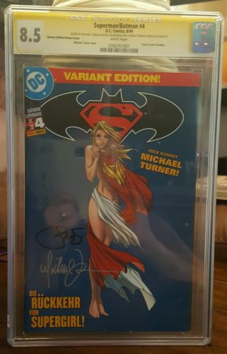 DC CGC 85 Sig Series SIGNED Michael Turner SupermanBatman 4 Var Cvr German