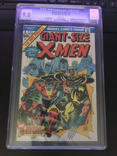 GiantSize XMen 1 CGC 90 White Pages July 1975 Marvel 1st App New