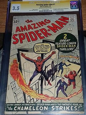 Amazing SpiderMan 1 CGC SS 35 Signature Series signed by Stan Lee