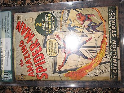 Amazing Spiderman 1 40  PGX  CGC R 1st issue MEGA KEY NR affordable comic