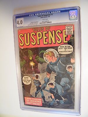 TALES OF SUSPENSE  1   GRADED CGC 4  UNIVERSAL