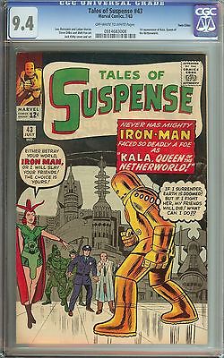 TALES OF SUSPENSE 43 CGC 94 OWWH PAGES  TWIN CITIES PEDIGREE