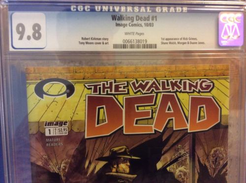 walking dead 1 cgc 98