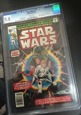 STAR WARS 1  A New Hope movie adaptation CGC 98 NMMT Marvel Comics 1977