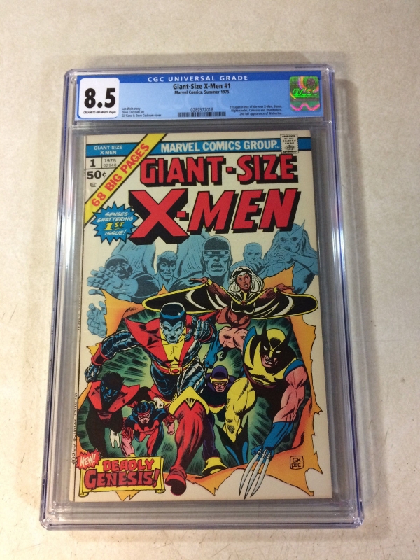 GIANT SIZE XMEN 1 CGC 85 SUPER KEY ISSUE 1ST NEW TEAM 2ND WOLVERINE 1975