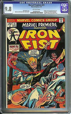 Marvel Premiere 15 CGC 98 NMMT 1st app Iron Fist Marvel Netflix