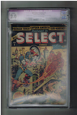 ALLSELECT COMICS v1 1 CGC Grade 20 Restored Classic Gold Age cover