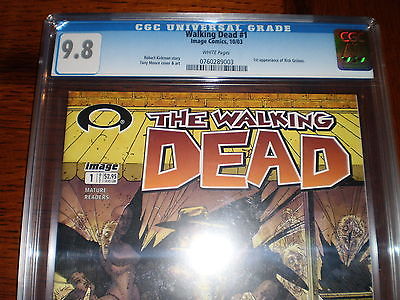 Walking Dead 1 CGC 98 comic book Robert Kirkman First 1st Print