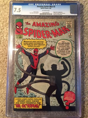 The Amazing SpiderMan 3CGC Universal 75 OW1st Dr Octopus