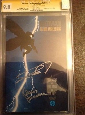 Batman Dark Knight Returns 1 CGC SS 98 Signature Series Frank Miller Janson 2X