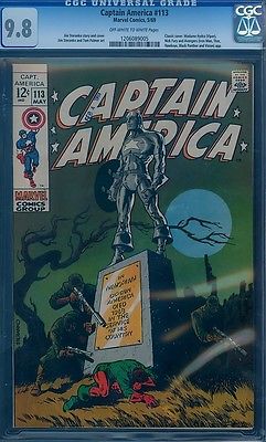 Captain America 113 CGC 98 Steranko Classic Cap Death Cover 69 NM MT TOP GRADE