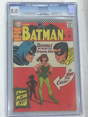 Batman 181 CGC 80 1st Appearance Poison Ivy  Pinup Intact 