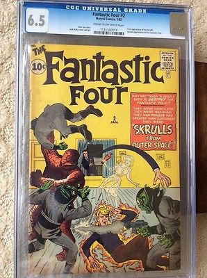 Marvel Fantastic Four 2 CGC 65 COW 2nd app of the Fantastic Four 