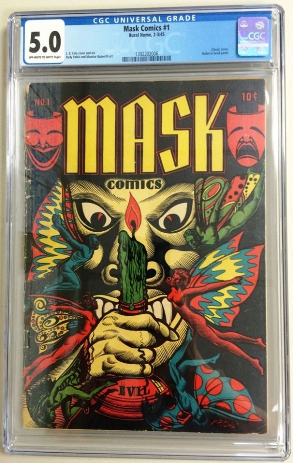 Mask Comics 1 CGC 50 OWWhite Pages