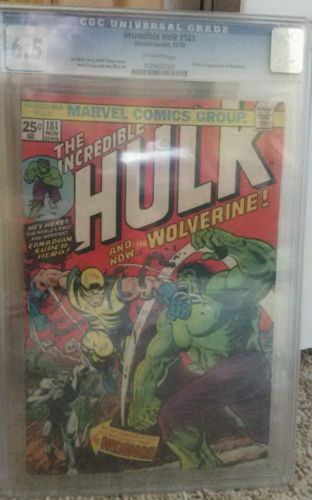 The Incredible Hulk 181 Nov 1974 Marvel CGC 65 looks like a 7