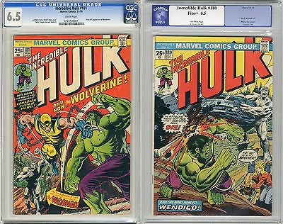 1974 Incredible Hulk 181  180 CGC 65 1st Wolverine