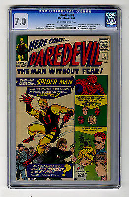 Daredevil 1 CGC 70 OWW Origin  1st Kirby Everett Marvel Silver Age Comic