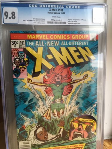 X Men 101 Cgc 98  First Phoenix  White Pages