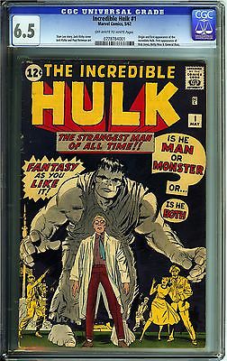 Incredible Hulk 1 CGC 65 FN Marvel Comics OWW Origin 1st app Incredible Hulk