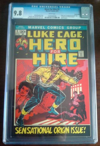 HERO FOR HIRE 1 CGC 98 WHITE PAGES 1ST APPEARANCE LUKE CAGE POWERMAN