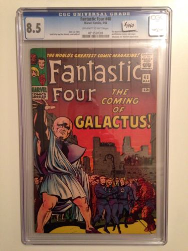 Fantastic Four 48 CGC 85 OWWHITE 1st Silver Surfer  Galactus