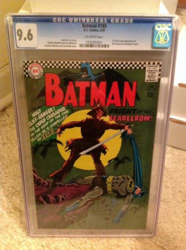 Batman 189 CGC 96 OW 1st Silver Age appearance of Scarecrow