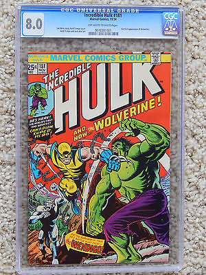 The Incredible Hulk 181 Nov 1974 Marvel CGC 80 1st Wolverine