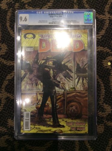 walking dead Comic Book 1 CGC 96 Mature Readers black Letters Very Rare