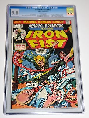 MARVEL PREMIERE 15 CGC 98 Iron Fist 1st App HIGHEST GRADED 1974 Clean Case