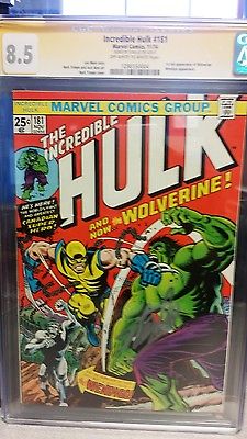 Incredible Hulk 181  CGC SS 85  1st app of the Wolverine Stan Lee 