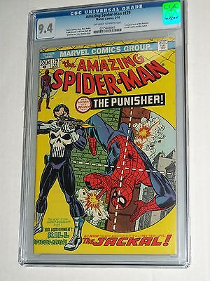Marvel AMAZING SPIDERMAN 129 CGC 94 OWWHITE 1st Appearance Punisher