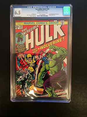 1974 Marvel Comics INCREDIBLE HULK 181 CGC 65 NEW CASE first WOLVERINE 