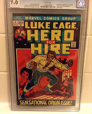 LUKE CAGE HERO FOR HIRE  1 CGC  96 WHITE PAGES 