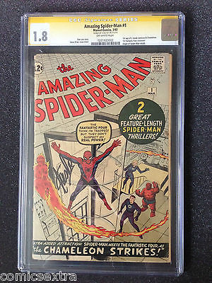 Amazing SpiderMan Vol 1 1 1963 SIGNED STAN LEE CGC 18 GD