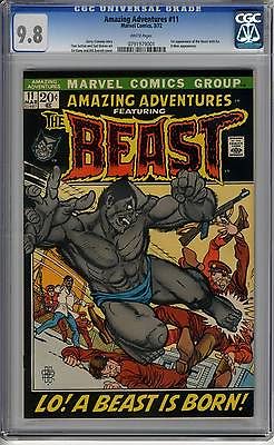 AMAZING ADVENTURES 11 CGC 98 WHITE 1st furry BEAST Xmen KEY free USA ship