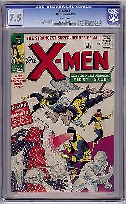 XMEN 1 CGC 75 WHITE PAGES VOL 1 1963 1ST APP  ORIGIN OF XMEN  MAGNETO