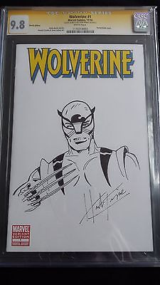 Wolverine 1 CGC SS 98 Herb Trimpe Sketch Orginal Art
