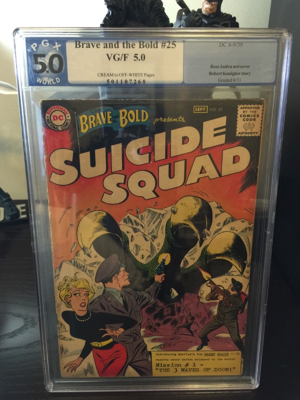 Brave and the Bold 25 PGX 50 Like CGC CBCS  1st Suicide Squad Appearance 1959