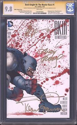 Batman Dark Knight III Variant CGC SS 98 Signed Frank Miller  DK Team 3 DK3