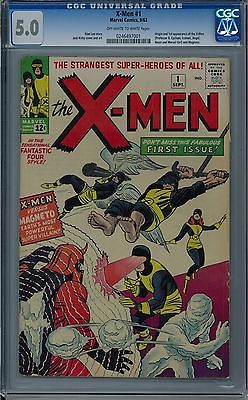 XMen 1 1963 CGC 50 Unrestored OffWhite to White Pages