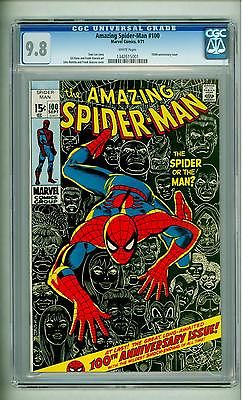 AMAZING SPIDERMAN 100 CGC 98 WHITE PAGES