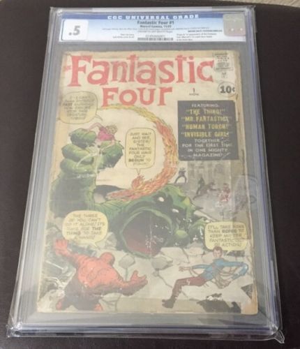 FANTASTIC FOUR 1 CGC 5 Major Silver Age Marvel key Stan Lee