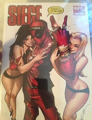 Siege 3 Deadpool Variant J Scott Campbell CGC 98 Blackest Night Issue Marvel