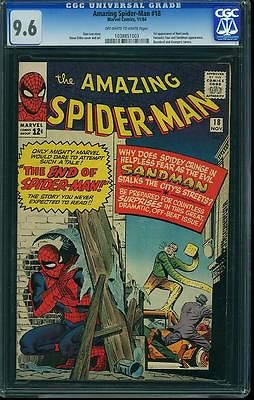 the amazing spiderman 18 96 CGC certified  Off White to White Pages