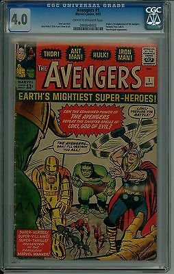 Avengers 1 CGC 40 First Appearance of the Avengers 1963 ERComics