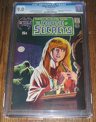 House of Secrets 92 CGC 90 1st Appearance Swamp Thing JunJul 1971 DC